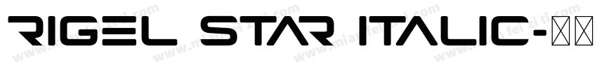 rigel star Italic字体转换
